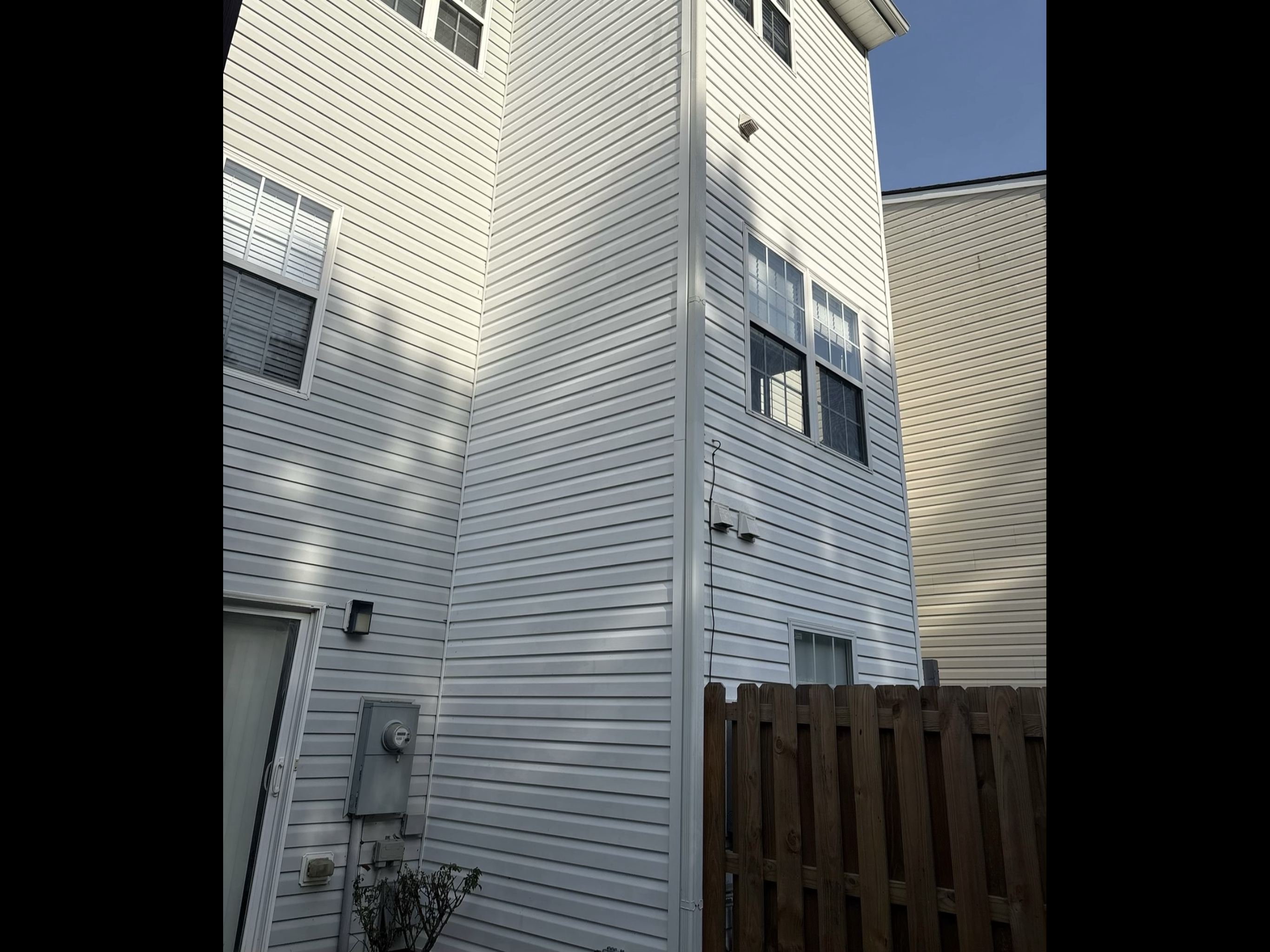 Home exterior after professional soft washing